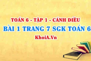 Bài 1 trang 7 SGK Toán 6 tập 1 Cánh Diều